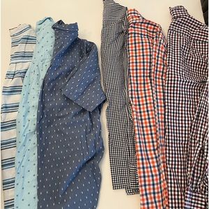Long and short sleeve button down shirts
